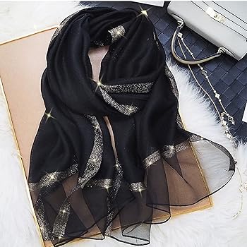 小物 MASU GALAXY SILK SCARF(BLACK) 2023SS】 MASU (マス/エムエーエスユー) 